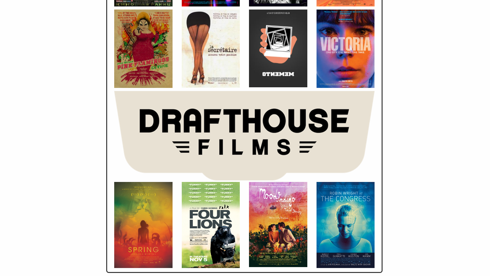 Screen shot of Drafthouse Tweets homepage.